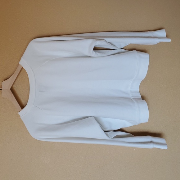 Vintage Soft Sweatshirt LARGE Off White Comfortable Lounge Top - Picture 4 of 8